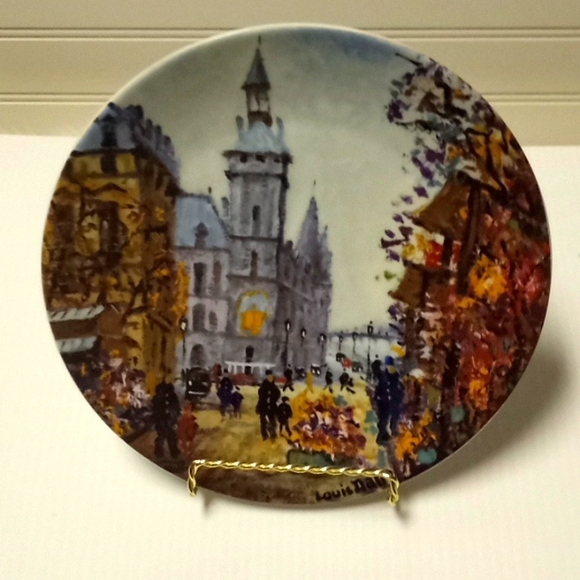 Le Marche Aux Fleurs Et La Conciergerie Collector Plate - Picture 4 of 12